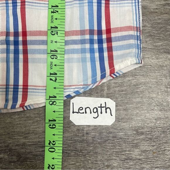 NWT! TOMMY HILFIGER Button Up Red White Blue Kids Boys Size 4 New School preppy - Picture 4 of 7